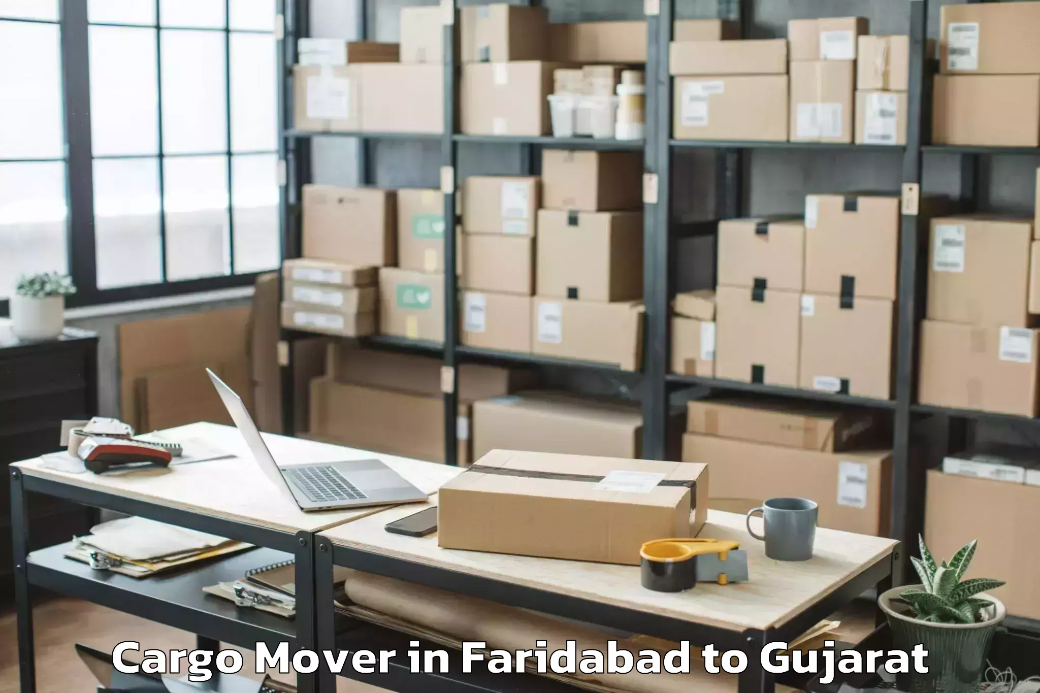 Book Faridabad to Rajkot Cargo Mover